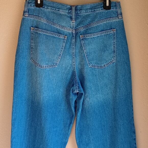Universal Threads Relaxed Wide Leg Medium Wash Denim 100% Cotton Size 6/28R - Picture 7 of 9